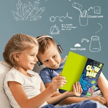 1盒3种不同玩法的科学实验玩具套装，可混合通过实验制作发光昆虫标本，DIY手工玩具套装，史莱姆套装，粘土套装，生日礼物，减压玩具，可激发对科学的兴趣