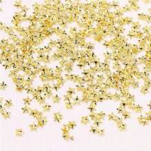 12 Grids Moon Star Nails Gold Metallic Nail Sequins Charms 3D Nail Art Tips Decoration Press On Manicure Supply DIY Nail Gems Nail Supplies