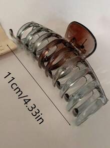 2pcs Women's Jelly Patent Large Claws Hair Clips In Pink, Beige Colors. Fashionable, Versatile, Elegant And High-End Hair Accessories. Suitable For Daily Use, Outdoor Activities, Showering, Face Washing, Hairstyling, Makeup And Clothes Matching. Casual Y2k