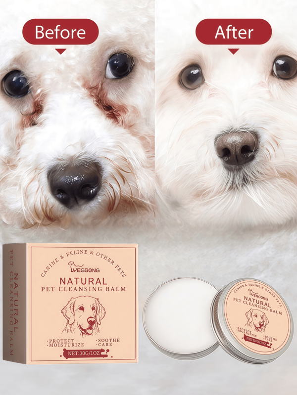 YEGBONG 30g Pet Tear Stain Cleaning Cream Gentle Clean Pet Cat And Dog Tear Stain Care Eye Care Cream