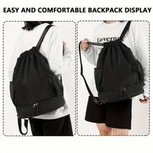 1pc Embroidery Customization Fashion Drawstring Backpack New Casual Backpack For Men And Women Outdoor Mountaineering Oxford Cloth Fitness Backpack Drawstring Bag Rucksack Basketball Bag Drawstring Backpack School Backpack Beach Bag,All-Purpose,Large Capacity,Versatile,Multifunction,Colorful,Cute,Adorable,Contracted,Funny,Kawaii,Y2K,Minimalist,Commuting,Business Casual,Basics,Custom,Personalized,Unique,Customized,Ideal Gifts For Him,Ideal Gifts For Her,Her,Family,Friends,Girlfriend,For Anniversaries,For Birthdays,For Holiday/ Vacation,For Outdoors/Outings/Travel/Hiking/Stadium/Sports/Climbing,For Business/Commute/Work/Office,Vacation