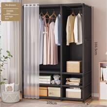 Armoire de chambre pratique et élégante, Porte-vêtements sur pied, Porte-vêtements robuste, Armoire de luxe à haute capacité, Armoire de rangement de vêtements à assemblage facile, Vêtements, Pantalons, Couette, Disponible en plusieurs tailles et styles, Grande capacité et assemblage facile