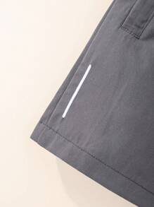 Tween Boy Street Casual Embroidered Zipper Pocket Cargo Shorts, 3 Piece Set - Multicolor - View 9