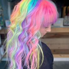 10 Stücke Bunte Regenbogen Haarverlängerungen, je dunkler die Färbung, desto heller der Leuchtstoff, für Frauen, gerade Clip-In Haarverlängerungen für täglichen Gebrauch, Kostümpartys, Cosplay, Y2K Stil, Mode Party, Geburtstaggeschenk für Frauen