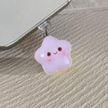 New Cute 3D Star Shaped Dust Plug, Cartoon Phone Dust Plug, Fits Apple 16 Charging Port, Type-C Interface, Universal Pendant, Suitable As Friend/Girlfriend Gift, Anti-Lost - Multicolor - View 7