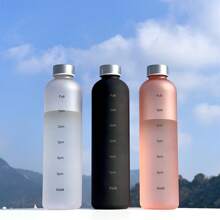 1pc 1000ml Straight-Cylinder Sports Water Bottle (Cup/), Suitable For Outdoor Camping, Home, Fitness, Travel And Other Occasions - Multicolor - View 3