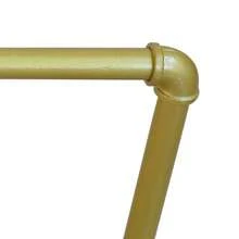 YUNRUX 180cm 201KG Heavy Duty Wall Mounted Clothes Rail Iron Clothing Rod - Gold - View 10