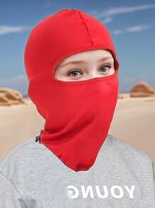 1/2 piezas Pasamontañas para niños y niñas, máscara facial completa transpirable, gorra de protección completa, cuello a prueba de viento y polvo, máscaras faciales para ciclismo