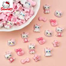 Sanrio Sanrio Mignon DIY/ 40 pièces/20 pièces/10 pièces Mignonnes décorations en résine 3D mini hello kitty de dessin animé, pour nail art/fabrication de bijoux - Lot en vrac, convient pour la création de bijoux DIY