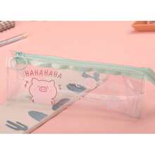 1pc Simple & Convenient Large Capacity Pencil Case Pouch