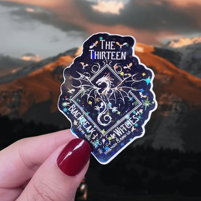The Thirteen, Throne Of Glass, TOG, Manon Blackbeak And Abraxos, Aelin Terrasen Rowan, Heir Of Fire Sarah J Maas, Vinyl Sticker Decal,School Supplies,Back To School Stickers Scrapbook Supplies Funny Stickers Laptop Stickers Kindle Phone Stickers