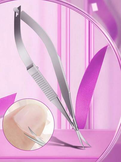 1pc Extra Fine Curved Cuticle Scissors For Men Women Multi Purpose Small Manicure Pedicure Finger Toe Nail Cuticle Scissors