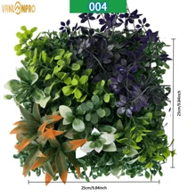 1 pieza Planta artificial decorativa para exteriores de 25cm*25cm/9.84pulg*9.84pulg, follaje artificial para exteriores, decoración de boda, decoración del hogar, decoración de pared, planta artificial, césped, flores artificiales, apta para decoración de bodas, decoración del hogar, decoración de exteriores