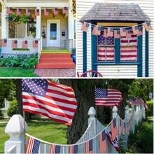 1 Set American Flag Hanging Pennants, Home Decor, 4th Of July Celebration Decoration - Multicolor - View 5