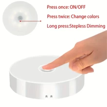 1 件/3 件/6 件 LED 可充电迷你夜灯，壁挂式床头灯，可调亮度和色温，磁性橱柜照明，适用于汽车、卧室、婴儿房、浴室、衣柜、厨房（250mAh） - 白色 - 查看 10