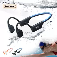 REMAX Reamx Professional Swimming Headphones, IP68 Water Resistant Wireless Earphones, Ear Hook Design, 8H Playtime, Stereo Sound With Mic, 3 In 1 Combine: With 32GB SD Card + Magnetic Cable, Earphones For Workouts & Sports, With Light Effect For Night Sport, Waterproof Earphone