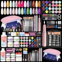COSCELIA Acrylic Nail Kit With Everything Starter Nail Kit Set Acrylic Powder And Liquid Kit For Beginners Acrylic Nail Set Full Acrylic Nail Supplies - 93PCS Acrylic Nail Kit - 查看 1