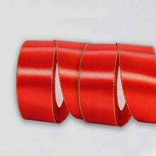 Paquete de 2 piezas de cinta dorada de 4 cm de ancho y 21 m de largo, para manualidades en ramos de rosas, decoración de tartas y cajas de regalo, decoración de bodas, cinta de satén