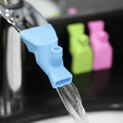 1 pieza Extensión de grifo de lavabo de baño, Extensión de goma elástica para grifo de agua, Accesorios de grifo de cocina para lavado de manos, Decoración del hogar y del baño, Decoración de otoño, Regreso a la escuela