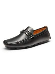 Men's Penny Loafers Moccasins Shoes - Black - View 5
