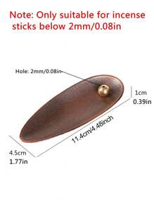 1pc Minimalist Metal Matte Silver/Bronze Color Incense Holder Set, Zinc Alloy Incense Plate + Copper Bead Incense Stick Holder, Fits Incense Sticks Up To 8.3 Inches, Suitable For Tea Room, Kitchen, Home Decor - Multicolor - View 8