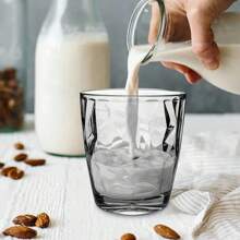 10-Ounce Plastic Drinking Cups, Set Of 4 Transparent Unbreakable Glasses, Clear Acrylic Reusable Juice & Wine Glasses For Home, Picnic & Party, Dishwasher Friendly, Stackable