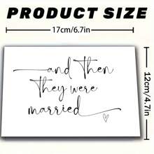 1 张精美婚礼贺卡（含信封）优质纸张，完美婚礼祝贺卡，适合婚礼现场，是送给新婚夫妇的完美卡片礼物。婚礼贺卡祝贺卡（12 厘米/4.7 英寸 X 17 厘米/6.7 英寸） - 彩色 - 查看 3