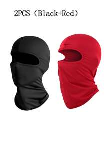 1/2 piezas Pasamontañas para niños y niñas, máscara facial completa transpirable, gorra de protección completa, cuello a prueba de viento y polvo, máscaras faciales para ciclismo
