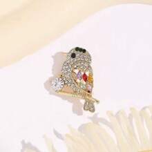 1 chiếc trâm cài hình con quạ/quạ đen, ghim cài ve áo chống tia UV phong cách Nhật Bản tinh tế, họa tiết hoa trang trí cho bộ vest cá nhân - Nhiều màu - Xem 5