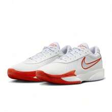 Nike 适合日常穿着的男士舒适休闲百搭篮球运动鞋 - 紅白色 - 查看 2