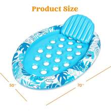 Inflatable Tanning Pool Floats Adult - Sloosh Oval Tanning Float Lounger For Adults Floating Raft, Sunbathing Bed Mat Pad Lake Beach Swimming Pool Blow Up Sun Tan Tube With Backrest Cup Holders (Pink)
