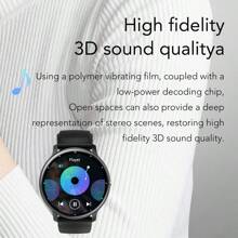 A Unisex Black Silicon Strap 1.28 Inch High Definition Touch Screen Multifunctional Digital Sports Watch With Various Sport Modes, Music Control, Photograph Control, Social Media Notification, Suitable For Gift, Sports, School, Etc. Best Choice For Gifts.,As A Father's Day Gift As A Gift For Students Returning To School