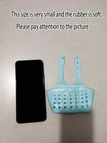 2pcs Rubber Material Kitchen Sink Rack, Adjustable Dish Drying Rack With Hanging Bag, Sponge & Brush Holder, Ginger & Garlic Basket, Double Layer Drainer Basket, Storage Basket, Bathroom & Kitchen Organizer