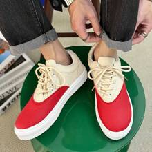 Zapatos casuales de hombre para primavera/verano de lona con cordones, transpirables y ligeros con plataforma elevada, zapatos tipo slip-on holgados, nuevos tenis de lona transpirables, zapatos casuales de estilo retro versátil, zapatos vulcanizados antideslizantes
