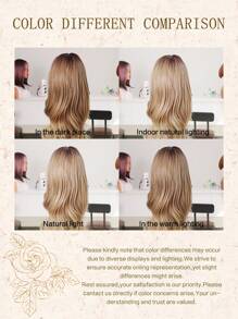 13x6 Lace Front Wig With Baby Hair, 30 Inch Super Long Wavy Curly Synthetic Fiber Wig, Heat Resistant Synthetic Fiber Wig, Elastic Cap, Suitable For Daily Wear, High Quality Natural Beautiful Soft Synthetic Fiber Wig For Women, Halloween (Multi-Color) - Multicolor - View 9