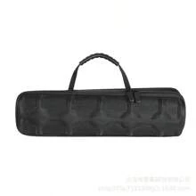 椭圆形尼龙手表旅行盒，5 槽翻盖硬质手表收纳盒，配有柔软泡沫枕头和手柄，适用于男士和女士手表