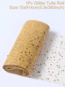 1pc 10yard Wedding Shining Organza, Beige Sparkling Tulle Ribbon Fabric, Wedding Bridal Shower Party Decorations Room Table Chair Decor Ivory Organza Photography Background Decor, Wedding Handmade DIY Crafting, Flower Wrapping Champagne Organza, BabyShower Birthday Party Favor, Banquet Gift Wrapping Bow Ribbon