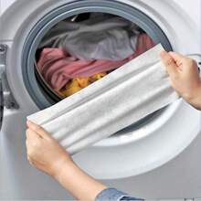 100pcs Color Catcher Laundry Sheets, Prevent Color Bleeding And Transfer, For Mixed Laundry Without Electricity - White - View 2