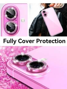 Protezione per obiettivo fotocamera compatibile con Plus Bling - 2024, cover con anello singolo in metallo, vetro temperato anti-graffio 9H con bordo in alluminio, adesione più forte, flash 16 16 Plus 16 Pro Max 16 Pro 15 Pro Max 15 Pro 15 Plus 15 14 Pro Max 14 14pro 14plus 13 Pro Max 13 13 Pro 12 11 (confezione da 3), regalo per compleanni, famiglia, amici, cristalli scintillanti, protezione per obiettivo, accessori per cellulare
