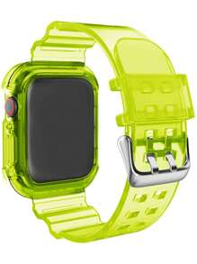 2 In 1 Watchband & Case Compatible With Apple Watch - Yellow - View 3
