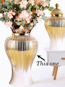 2025 独家设计师陶瓷双人套装 - 流畅线条金色装饰套装，采用手工金属釉，收藏版，适用于奢华壁炉架装饰和双重节日礼物（节日/圣诞节） - 全球仅 300 件，生日毕业礼物