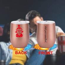 1 pieza Taza de vidrio personalizada de Nezha de 12 onzas, taza de agua/café diaria con estampado de dibujos animados de Nezha, taza sorpresa, regalo de Año Nuevo, regalo de cumpleaños, regalo del Día de San Valentín, adecuado para familia, amigos y parejas