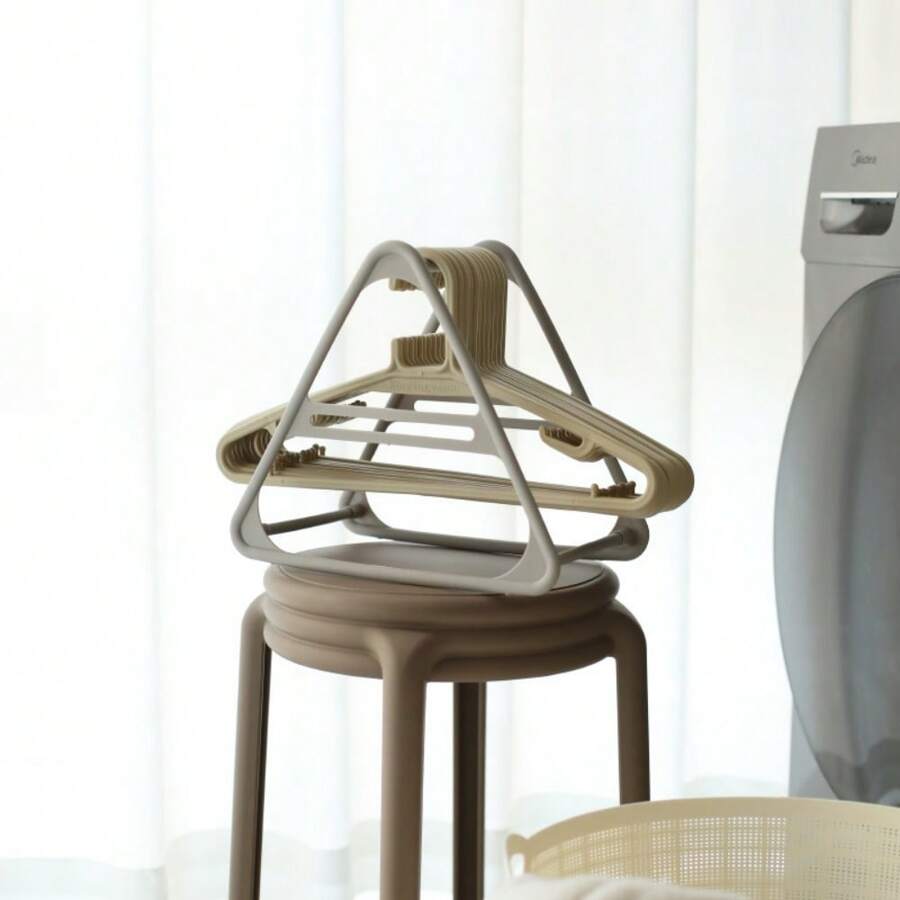 1pc No-Drill Balcony Clothes Storage Rack, Removable Laundry Machine Desk Top Organizer Stand - Multicolor - View 1