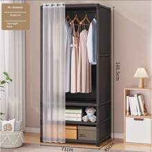 Armoire de chambre pratique et élégante, Porte-vêtements sur pied, Porte-vêtements robuste, Armoire de luxe à haute capacité, Armoire de rangement de vêtements à assemblage facile, Vêtements, Pantalons, Couette, Disponible en plusieurs tailles et styles, Grande capacité et assemblage facile