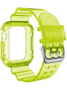 2 In 1 Watchband & Case Compatible With Apple Watch - Yellow - View 4