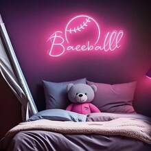 1 Stück individuell anpassbare getrennte Neon-Lichtmasten für Fans, leuchtende Neonlichter, geeignet für Heimdekoration, Kinderzimmerdekoration, Café-Dekoration, Restaurantdekoration, Gartendekoration, Partydekoration und mehr.