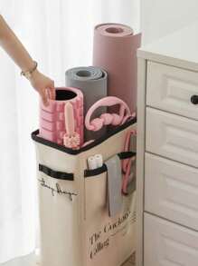 1pc Yoga Mat Storage Basket Fitness Equipment Sports Equipment Storage Basket Home Stitched Foam Axis Storage Rack Removable Convenient And Lightweight - Multicolor - View 4