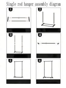 1 pièce Étendoir à vêtements autoportant, séchoir à linge intérieur/extérieur sur pôle simple/double, portant mobile de vêtements pour la maison, le dortoir, les étudiants