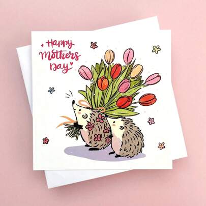 Süße Muttertagskarten mit Tiermotiven | Glückliche Muttertagskarten | Karten für Mama | Mutter-Karten | Muttertagskarten | Muttertag | Stilvolle Muttertagskarten für Mama