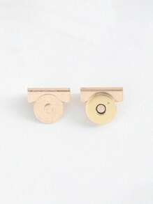 10pcs Magnetic Golden Bag Clasps, Pairs Invisible Magnetic Snaps Buttons Lock Buckle ,Magnetic Snap Closures,Purse Thumb Lock Purse Buckle Fasteners For DIY Making Craft Bag - Multicolor - View 5